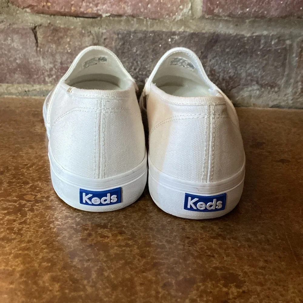 Keds Womens Double Decker‎ Metallic Wave Glitter Slip On Sneakers